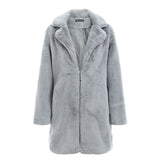 Full Length Faux Fur Coat Women's Imitation Fur Coat