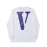 Vlone Sweatshirt Big V Printed Men's and Women's Loose Casual Long Sleeves Tshirt Autumn