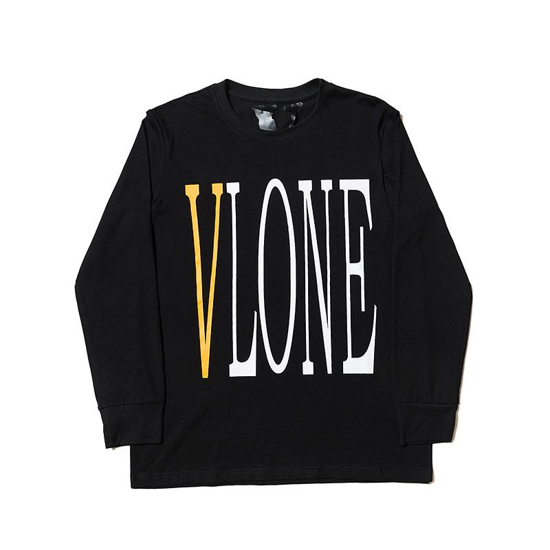 Vlone Sweatshirt Men's Street Men's LongSleeved Tshirt plus Size Retro Sports Top