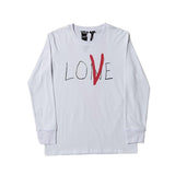 Vlone Sweatshirt Men's Clothing Fashion Long Sleeve Trendy Brand Women's Large Size Retro Sports Tshirt Top