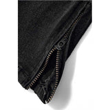 J Shaped Jeans Men's New Skinny Ripped Leg Opening Zipper Jeans