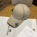 Yankee Baseball Cap Gold Embroidered Baseball Cap Men's and Women's Sun Hat