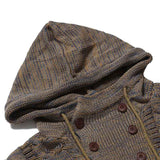 Tactics Style Men Sweatshirts & Hoodies Men's Fashion Colorblock Hooded Slim Fit Knitted Sweater