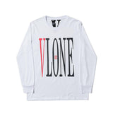Vlone Sweatshirt Autumn and Winter Men's Clothing Wholesale Fashion Popular Large V Long Sleeve Tshirt