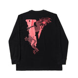 Vlone Sweatshirt Autumn and Winter Men's Clothing Wholesale Fashion Popular Large V Long Sleeve Tshirt
