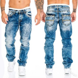 J Shaped Jeans New Jeans Casual Bright Line Trousers Straight Men's Pants Hip Hop