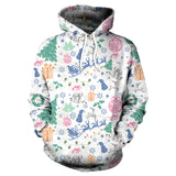Ugly Christmas Sweater Autumn and Winter Digital Printing Loose Hooded Sweater plus Size