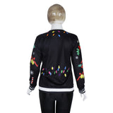 Ugly Christmas Sweater Reindeer Digital Printing Round-Neck Pullover