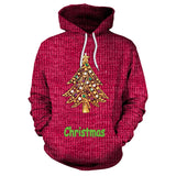 Ugly Christmas Sweater Autumn and Winter Digital Printing Loose Hooded Sweater plus Size