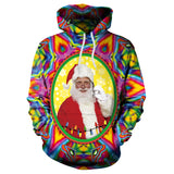 Ugly Christmas Sweater Autumn and Winter Digital Printing Loose Hooded Sweater plus Size
