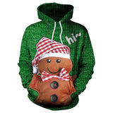 Ugly Christmas Sweater Autumn and Winter Digital Printing Loose Hooded Sweater plus Size