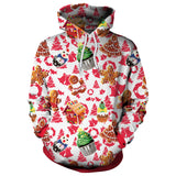 Ugly Christmas Sweater Autumn and Winter Digital Printing Loose Hooded Sweater plus Size