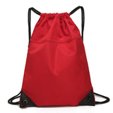 Drawstring Bag Solid Color Drawstring Backpack Lightweight Outdoor Backpack