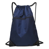 Drawstring Bag Solid Color Drawstring Backpack Lightweight Outdoor Backpack