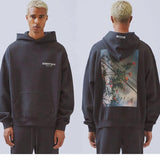 Fog Hoodie Floral Sweatshirt Hoodie Male and Female Large Size Retro Sports Fear Of God essential