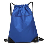 Drawstring Bag Solid Color Drawstring Backpack Lightweight Outdoor Backpack