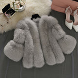 Full Length Faux Fur Coat