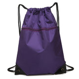 Drawstring Bag Solid Color Drawstring Backpack Lightweight Outdoor Backpack
