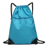 Drawstring Bag Solid Color Drawstring Backpack Lightweight Outdoor Backpack