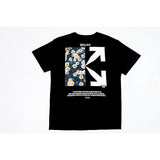Off White T Shirt Graffiti Arrow Print ShortSleeved Tshirt Unisex Clothing Owt