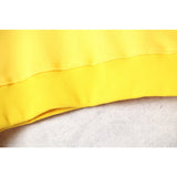 Off White Long Sleeve Round Neck Sweater Autumn And Winter Green Lightning Arrow Pattern Crew Neck Pullover Sweatshirt