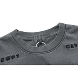 Cavempt Ce Cav @ Empt C.E Embroidered Letters Solid Color Men's and Women's Short-Sleeved T-shirt