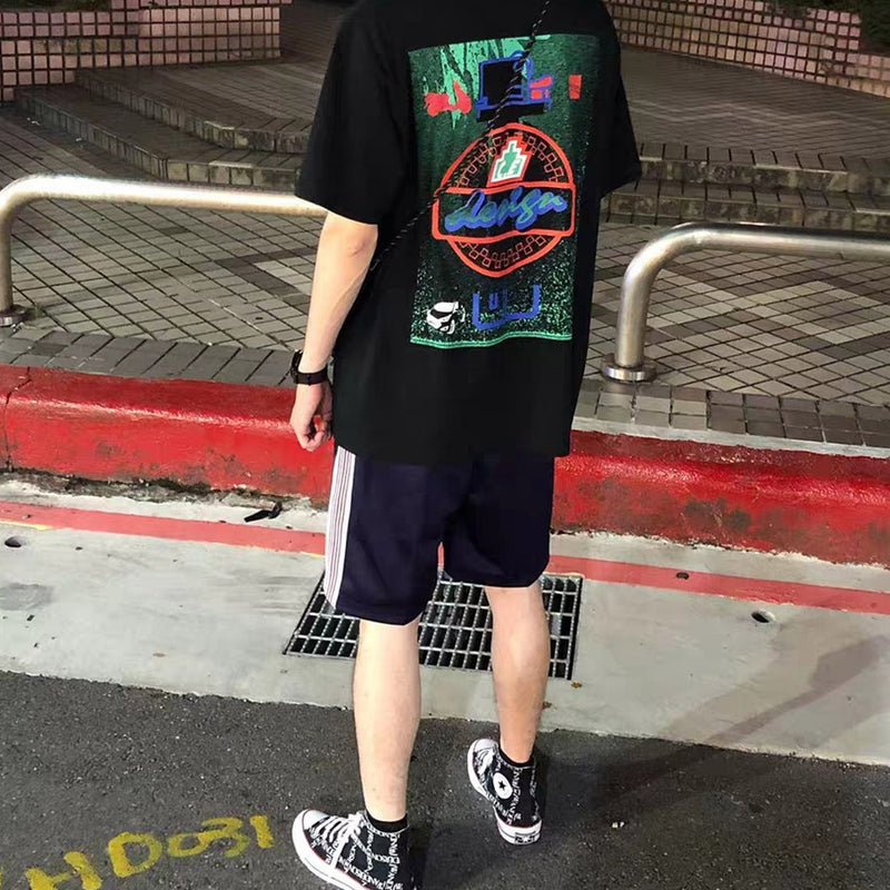 Cavempt Ce Life Cav @ Empt Abstract Printing Men's and Women's T-shirt Short Sleeve