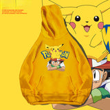 Men and Women Pokemon Pikachu Hoodie Pikachu Joint Name Sweater Jacket