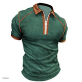 Polo Shirts Summer Men's Polo Shirt Short Sleeve Color Matching T-shirt