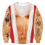 Black Christmas Sweater Vertical Stripes 3D Printed Sweater