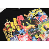 We11done Hoodie Graffiti round Neck Loose Men's and Women's Long Sleeves Sweatshirt