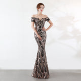 Sequin Evening Dress Sequined Evening Dress Slim Dress