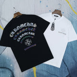 CHH Chrome Heart T Shirt Spring/Summer Diamond round Neck Short Sleeve T-shirt Men's and Women's Tops