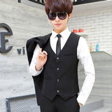 Tuxedo Vests Men Suit Vest Sleeveless Suit Vest Summer Slim-Fitting Cool