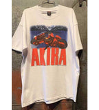 Akira T Shirt Vintage Day Man Illustration Ins Short Sleeve T-shirt Oversize