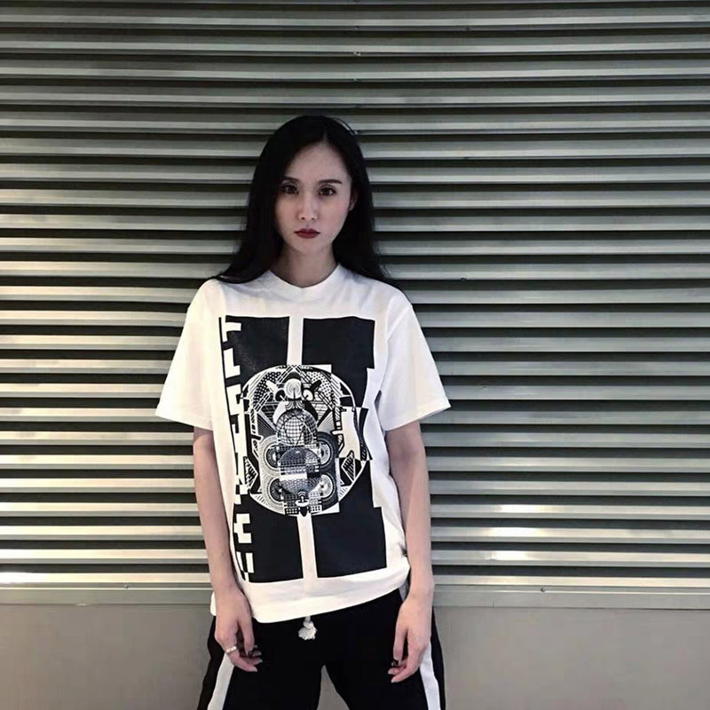 Cavempt Ce Printed round Neck Men and Women Couple Short Sleeve