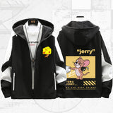 Tom and Jerry Hoodie Men and Women Couple Autumn Personality Casual Jacket Coat