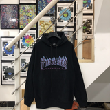 Thrasher Hoodie Flame American Style Loose Hooded Sweater for Men and Women Autumn and Winter