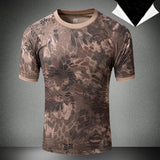 Tactics Style T Shirt for Men T-shirt Tactical Men's Short Sleeve Summer round Neck