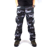 Baggy Cargo Pants for Men Spring and Autumn Casual Trousers Loose Multi-Pocket Cargo Pants