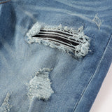 Amiri Jeans Casual Hip Hop Wash Splash-Ink Painted Slim Jeans Casual Fashionable 6520