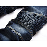 J Shaped Jeans Men's Jeans Slim Straight Dark Blue