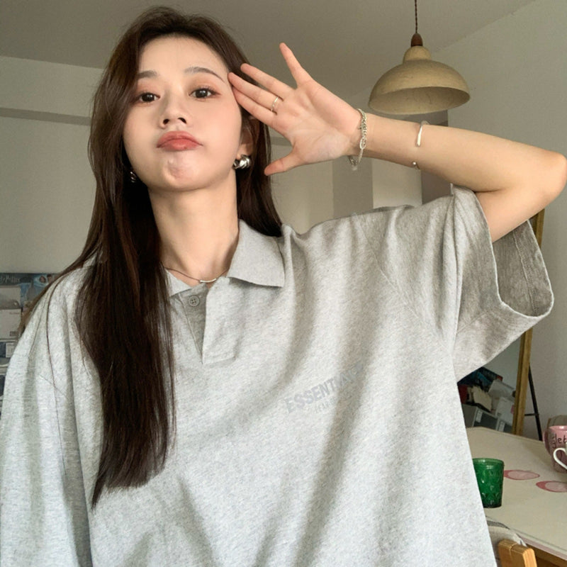 Essentials Polo Shirt Foot of God Essentials Double-Line Polo Shirt Fog Reflective