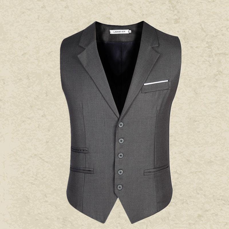 Tuxedo Vests Men Suit Vest Men's Fashion Men's Suit Collar Vest Man Slim Lapel Vest Men's Vest