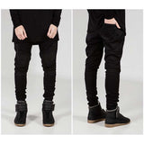 J Shaped Jeans New Men's Jeans 3D Cutting Slim Elastic Skinny Pants Motorcycle