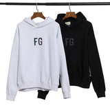 Fog Hoodie Men and Women Hooded Reflective Loose Brushed Hoody Men Fear Of God