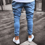J Shaped Jeans Ripped New Fashion Skinny Jeans Men