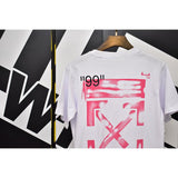 Off White T Shirt Printed Short Sleeve Tshirt Outer Plus Size  Men's Clothing Owt Casual