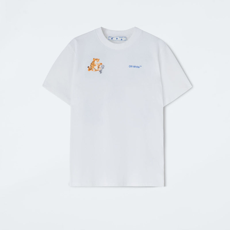 Off White T Shirts Tiger Year Zodiac Men's and Women's Same Limited T-shirt