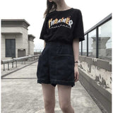 Thrasher T Shirt Summer Skateboard Flame Limited T-shirt Couple